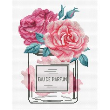 Parfum Roos - Voorbedrukt borduurpakket