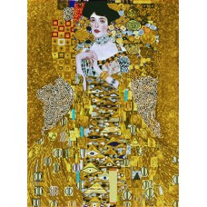 Diamond Painting kit woman in gold