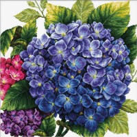 Hortensia - Voorbedrukt borduurpakket 