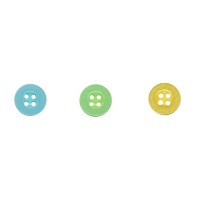 GOEDKOPE KNOOPJES 11mm  - 4-gaats, p.s. - Kies uit 7 kleuren