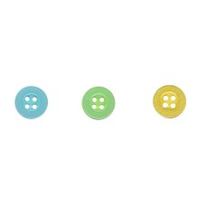 GOEDKOPE KNOOPJES 11mm  - 4-gaats, p.s. - Kies uit 7 kleuren