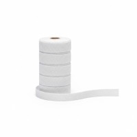 GOEDKOOP: Smal Katoenband 10mm Wit - Per meter