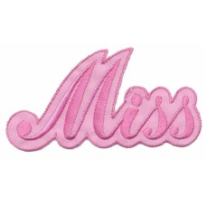 Applicatie Miss - Strijkplaatje voor jas of broek