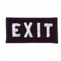LAATSTE EXEMPLAAR: Applicatie Exit - Strijkplaatje OP=OP