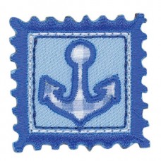 OPRUIMING: Applicatie Anker - Vierkant strijkplaatje voor kleding OP=OP