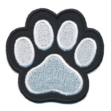 Strijkplaatje Kattenpoot - Opstrijkbare kleding Applicatie