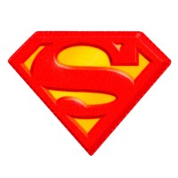 LAATSTE STUK: Strijkplaatje - Kledingapplicatie Superman OP=OP