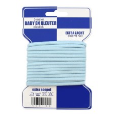 GOEDKOOP: Baby-Kleuterelastiek 5mm Wit - 5 meter 