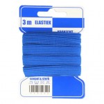 Color Elastiek 10mm Blauw  - 3 meter 