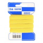 Color Elastiek 10mm Geel  - 3 meter 