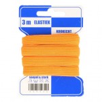 Color Elastiek 10mm Oranje  - 3 meter 