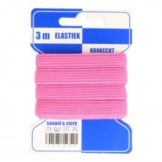 Color Elastiek 10mm PINK  - 3 meter 