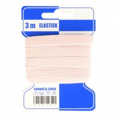 Color Elastiek 10mm Huidskleur  - 3 meter 