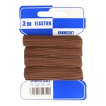 Color Elastiek 10mm Bruin  - 3 meter 