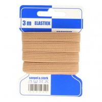 Color Elastiek 10mm Beige  - 3 meter 