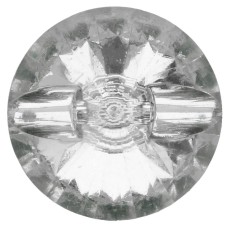 Glinsterende Knoop Transparant 23mm - Per stuk