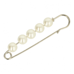 Kiltspeld Zilver met parels 76mm - voor vest of shawl  