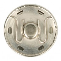 GOEDKOOP: Reuze drukknoop - Manteldrukker 30mm Zilver per stuk 