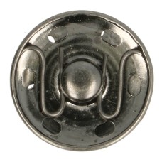 GOEDKOOP: Grote drukknoop - Manteldrukker 18mm Oudzilver per stuk