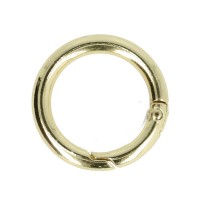 Tasring 32(25)mm - Goudkleurige ring met kliksluiting 