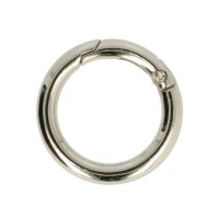 Tasring 32(25)mm - Zilverkleurige ring met kliksluiting