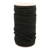 AANBIEDING: Rond Elastiek 3 mm Zwart - Elastisch koord per meter 