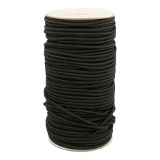 AANBIEDING: Rond Elastiek 3 mm Zwart - Elastisch koord per meter 