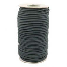 AANBIEDING: Rond Elastiek 3 mm Donkergrijs - Elastisch koord per meter - Per meter