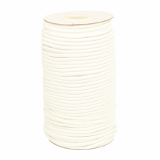 AANBIEDING: Rond Elastiek 3 mm Wit - Elastisch koord per meter 