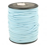 OP=OP: Rond Elastiek 3 mm Pastelblauw - Elastisch koord per meter 
