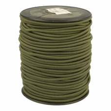 AANBIEDING: Rond Elastiek 3 mm Khaki - Per meter - LET OP LEVERTIJD