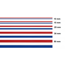 GOEDKOOP: Rood Wit Blauw Lint - Kies een breedte