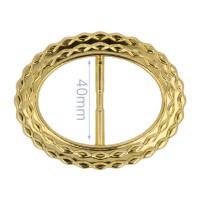 Schuifgesp 40 mm Goud KST - Lichtgewicht gesp voor ceintuur