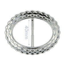 Schuifgesp 40 mm Zilver KST - Lichtgewicht gesp voor ceintuur