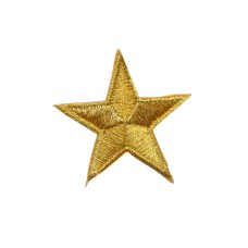 Applicatie Sterretje Goud - Strijkplaatje - Kledingapplicatie 