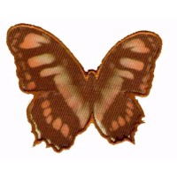 Strijkplaatje Vlinder Bruin - Opstrijkbare kledingapplicatie