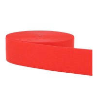 Ceintuur Elastiek 40 mm Rood - Prijs per meter