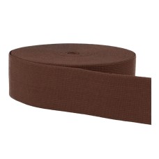 Ceintuur Elastiek 40 mm Bruin - Prijs per meter