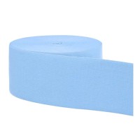 Ceintuur Elastiek 60 mm Lichtblauw - Prijs per meter Ceintuur Elastiek 60 mm Lichtblauw - Prijs per meter