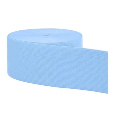 Ceintuur Elastiek 60 mm Lichtblauw - Prijs per meter Ceintuur Elastiek 60 mm Lichtblauw - Prijs per meter