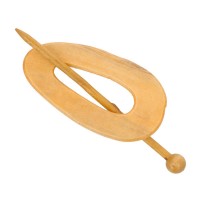 Houten sluiting Ovaal 85mm - voor vest of shawl 