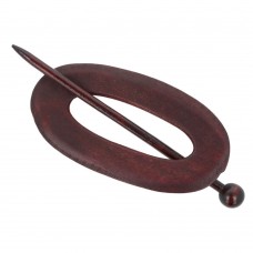Houten sluiting Ovaal 95mm - voor vest of shawl 