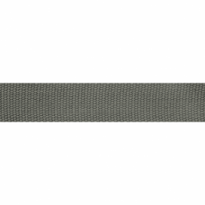 Tassenband 25 mm Grijs - Extra stevig band, per meter