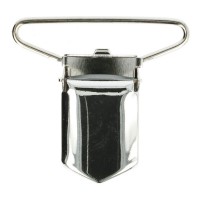 Bretelclip 40mm Zilver 2 stuks