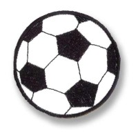 Applicatie Voetbal - Strijkplaatje 65mmØ