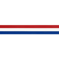 OP=OP: Rood Wit Blauw Lint - 25mm 