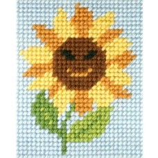 Zonnebloem borduren - Voorbedrukt borduurpakket KIDS 