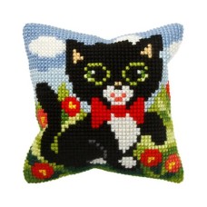 Borduurpakket voor kids - Kussenpakket Poes