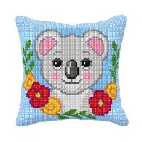 Kussenpakket Koala - Voorbedrukt borduurkussen incl garen 