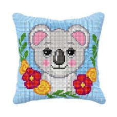 Kussenpakket Koala - Voorbedrukt borduurkussen incl garen 